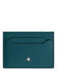 Montblanc Sartorial Leather 5 Slot Card Holder, Cyprus Blue