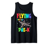 Flying Through Pre K Fighter Jet Back To School Tank Top