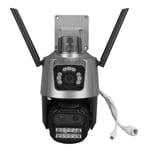 3MP Outdoor Security Camera 2K WiFi Camera Ball Head With 3 Lens BST