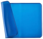 Amazon Basics Tapis de gamelle en silicone étanche pour animaux de compagnie - 60 x 41 cm, Bleu, Unique