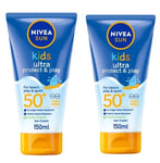 Nivea Sun Kids Ultra Sun Lotion Protect & Play 150ml SPF 50+ UVA x 2