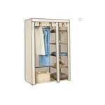 Armoire de Rangement - Dressing Penderie en Tissu Intissé - Garderobe Pliante xl avec 6 Cases - Vêtements Chambre Adulte Enfant - Type 2