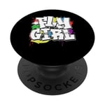 80s 90s Hip Hop Lover Graffiti 1980's 1990s Themed Party PopSockets PopGrip Interchangeable