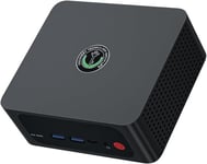 Mini PC Ryzen 5 6600H (6C/12T, jusqu'à 4,5 GHz), 16 Go DDR5 500 Go SSD, Prise en Charge HDMI + DP + USB4.0 Sortie 4K, LAN 2,5G, WiFi-6, BT5.2, Wake-on- Réseau Local, S6 Mini-Ordinateur.[V2066]