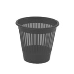 Ecoplast Plastic Rubbish Bin, Small Office Bin, Anthracite, 28.2 x 25.5 cm