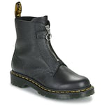 Dr. Martens Støvler 1460 FRONT ZIP BLACK WANAMA