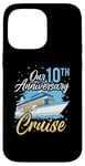 Coque pour iPhone 14 Pro Max Our 10th Anniversary Cruise Wedding Cruising Wife Husband