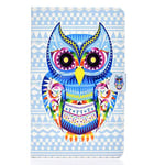 JIan Ying Cover Case for Samsung Galaxy Tab A 10.1 (2019) SM-T510 T515,Tablet Case Cover Slim Folding Protector,Owl of color