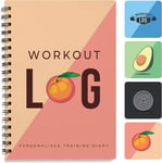 Workout Planner for Daily Fitness Tracking & Goals Setting A5 Size, 6” x 8”, Men