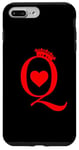 Coque pour iPhone 7 Plus/8 Plus Jeu de cartes à jouer Queen Of Hearts King Of Hearts