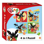 Bing 2008212 Totum Bambolino Toys Friends. Four Puzzles-4, 6, 9 and  (US IMPORT)