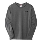 THE NORTH FACE M L/S Easy Tee TNFMEDIUMGRYHTR T-Shirt Homme TNF Medium Grey Heather FR : S (Taille Fabricant : S)