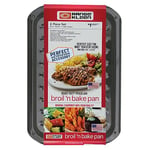 Range Kleen BP106X Air Fry, Bake and Broil Pan 8.5 x 12.75 Black