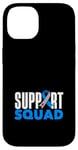 Coque pour iPhone 14 Sensibilisation au diabète de type 1 de l'équipe de soutien