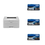 BROTHER HL-L2865DW wireless mono laser printer, single function A4 Hi-Speed USB 2.0 UK Plug Toner Cartridges