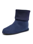 Ladeheid LA-CA-10 LA-CA-11 Chaussettes chauffantes en caoutchouc pour bottes de pluie pour enfants, bleu marine, 28-29