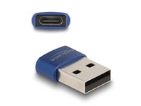 DELOCK – USB 2.0 Adapter USB Type-A male to USB Type-C™ female blue (60051)