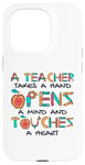 Coque pour iPhone 15 Pro Teacher Takes A Hand Referendar Professeur Pédagogue Professeur