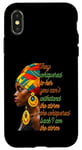 Coque pour iPhone X/XS Mois de l'histoire des Noirs Culture afro-américaine