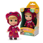 Masha Doll – 12cm Tall in Painter Dress with Articulated Arms & Legs from the Hit TV Series Masha and the Bear – Suitable for Kids Aged 3+