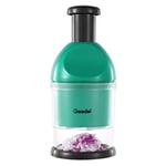 Geedel Food Chopper, Easy to Clean Manual Hand Chopper Dicer, Slap Press Chopper Mincer for Vegetables Onions Garlic Nuts Salads and More - Save Your Prep Time