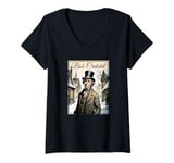 Womens Bob Cratchit Portrait - A Christmas Carol V-Neck T-Shirt