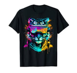 Funny VR Gamer Tiger In VR Headset Virtual Reality Gaming T-Shirt