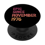 48e anniversaire homme femme épique depuis novembre 1976 PopSockets PopGrip Adhésif