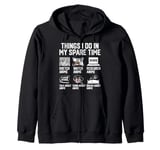 Things I Do In My Spare Time Funny Anime Manga Watch Anime Zip Hoodie