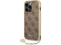 Guess Etui Guess Guhcp14xgf4gbr Apple Iphone 14 Pro Max Brązowy/Brown Hardcase 4G Charms Collection