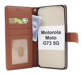 New Standcase Wallet Motorola Moto G73 5G (Brun)