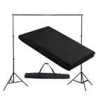 Kit complet studio photo + fond noir sans coutures 3x3 m photo vidéo studio professionnel Helloshop26 1802013/4