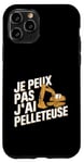 Coque pour iPhone 11 Pro Je Peux Pas J’ai Pelleteuse Homme Humour Chantier Drôle