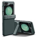 Spigen Tough Armor Pro [Hinge Protection] Phone Case Compatible with Samsung Galaxy Z Flip 5 5G - Abyss Green