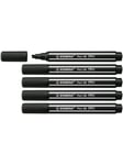 STABILO Pen 68 MAX - Felt-tip pen with thick chisel tip - black