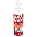 KITKAT Sauce -Topping Nappage Sauce KITKAT Chocolat Croustillant - A partir de Gaufrettes KITKAT - Cacao Certifié Rainforest Alliance - 1kg​