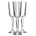 Champagne Flutes Prosecco Glasses Sparkling Wine Glass Set of 3 120ml Clear