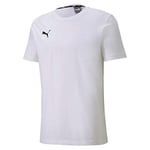 PUMA Men's teamGOAL 23 Casuals Tee T-Shirt, White, Small