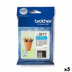 Original Ink Cartridge Brother LC3217 Cyan [5 Units]