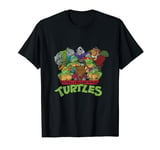 Distressed TMNT All Characters With Villains T-Shirt