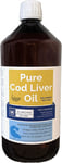 1000ml Cod Liver Oil for Animals - Omega 3 & 6, Vitamins A&D Supplement