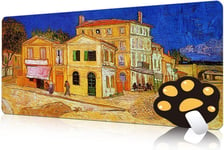 Antidérapant Tapis Souris de Jeu Imprimé Paysage et Extra Large 90 x 40 cm Tapis de Clavier en Caoutchouc de Souri D'ordinateur pour Bureau B6110-L.[F1687]