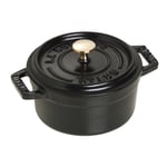 Staub La Cocotte Pata Pyöreä 10 cm, Musta 40500-101-0