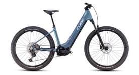 Vtt electrique semi rigide cube reaction hybrid pro 800 easy entry shimano deore deore xt 12v 800 wh 27 5   bleu vert smaragd 2025