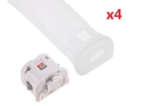 4x Motion Plus Adaptateur Avec Housse De Protection Pour Nnintendo Wii Wii U Télécommande Wii Blanche Marque Qumox