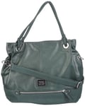 s.Oliver (Bags) 2 Wy Pleat Shopper, Shoppers Femme - Vert - Grün (Grün 7958), 36x39x10 cm (B x H x T) EU