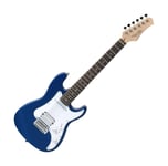 Guitare Electrique 3/4 Débutant Enfant Junior 8-14 Ans Palissandre Pick Up Bleu