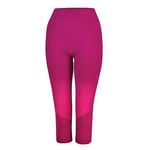 Dare 2b Legging Longueur 3/4 Première Couche Technique in The Zone Base Layer Femme Active Pink/Black FR: XS (Taille Fabricant: XS)