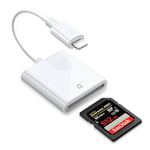 Lecteur de Carte SD pour iPhone/iPad, Lightning vers Carte SD, Adaptateur de Carte mémoire, Adaptateur de Lecteur de Carte d'appareil Photo, convertisseur de Carte SD pour iPhone