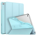 MoKo Case Fit iPad Mini 5 2019 (5th Generation 7.9-inch) iPad Mini 4, Slim Smart Shell Stand Folio Protective Cover with Soft TPU Translucent Frosted Back, Auto Wake/Sleep, Sky Blue